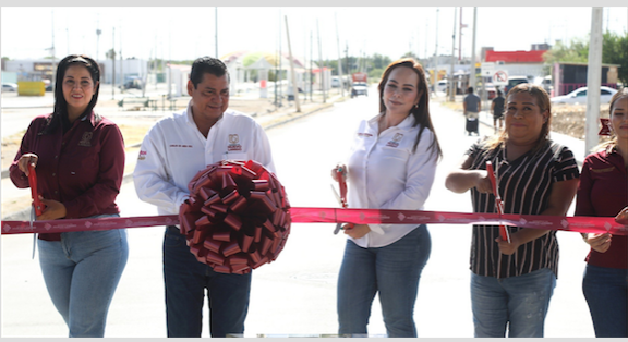 Entrega Carmen Lilia Canturosas dos obras viales con inversión de más de 6.6 mdp