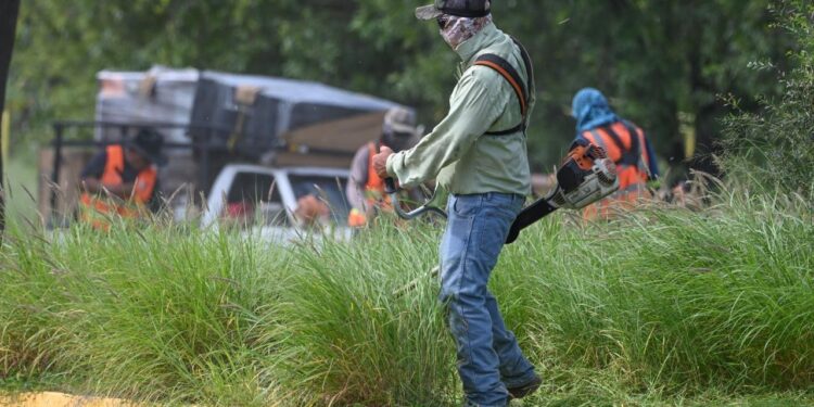 Supervisa alcalde trabajos de limpieza en vialidades