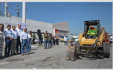Ruta comercial, prioridad en Plan Emergente de Bacheo en Victoria.