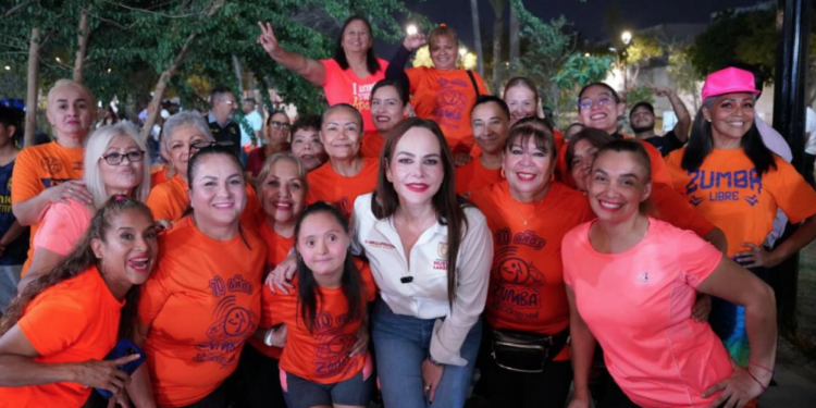 Carmen Lilia Canturosas inaugura la primera plaza de la mujer en Tamaulipas con perspectiva de género.