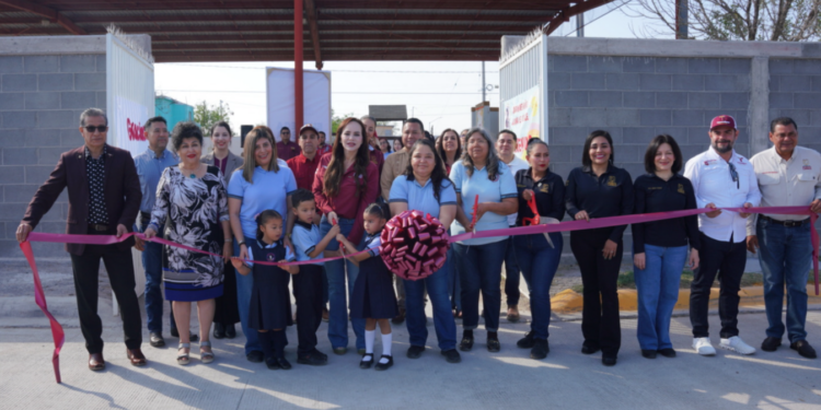 Inaugura alcaldesa Carmen Lilia Canturosas obras de infraestructura educativa en colonia Reforma Urbana