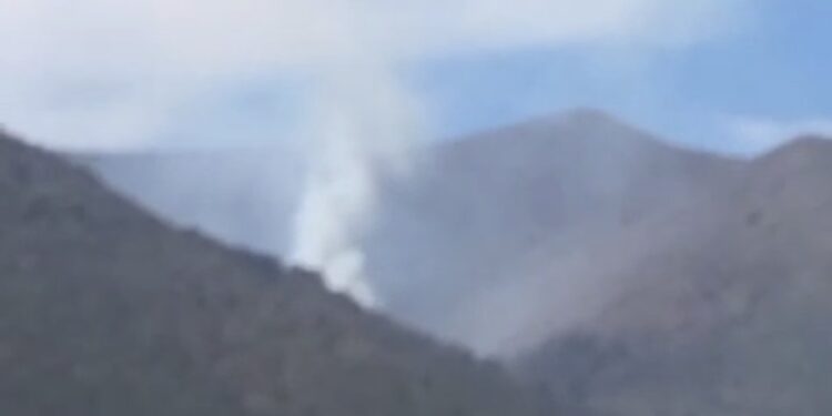 Inicia otro incendio forestal en Sierra de Jaumave.