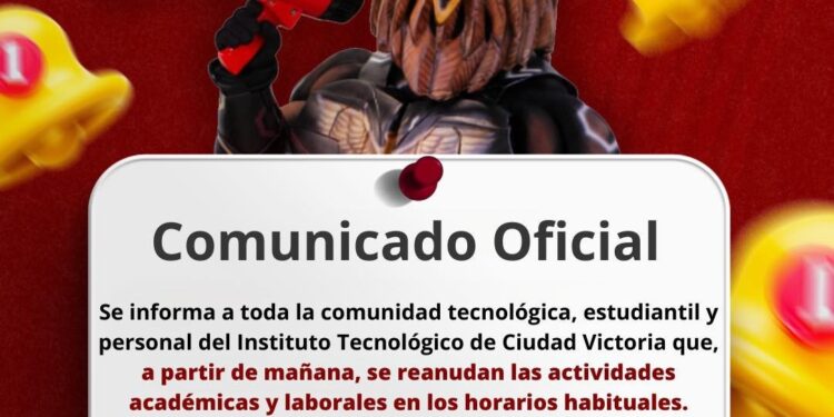 Regresarán a clases en el Tec este martes.