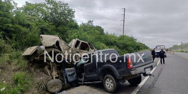 Muere joven en choque fatal cerca de Villagrán