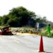 Muere trabajador atropellado por tráiler mientras pintaba carretera