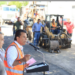 Dan banderazo a pavimentación de calle del Fracc. Las Misiones