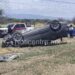 Matrimonio libra tragedia en volcadura sobre la Victoria-Zaragoza