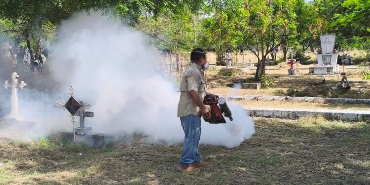 Coordina Municipio con el sector salud, acciones para combatir el dengue en panteones.