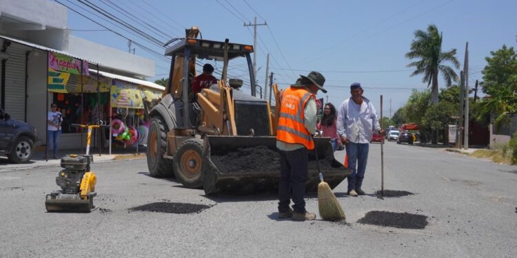 Bacheo en la Miguel Alemán