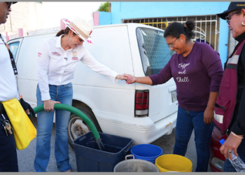 Carmen Lilia Canturosas impulsa nueva infraestructura de agua para más de 100 mil familias de Nuevo Laredo