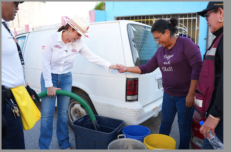 Carmen Lilia Canturosas impulsa nueva infraestructura de agua para más de 100 mil familias de Nuevo Laredo
