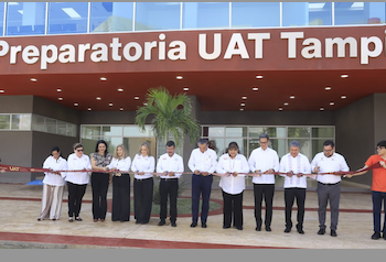 Inaugura Américo Preparatoria Tampico de la UAT; destaca consolidación de la universidad