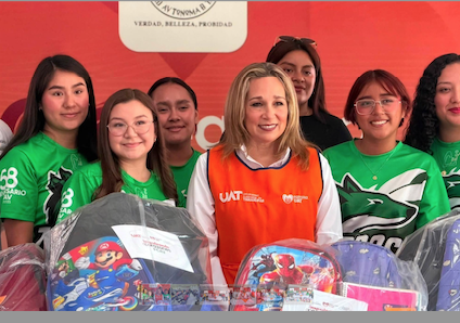 Concluye Familia UAT la colecta de útiles escolares “Impulsando Corazones 2026”