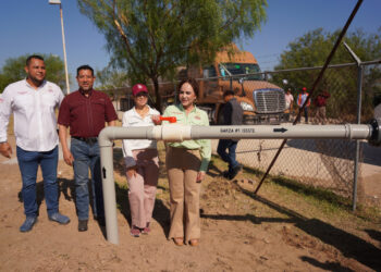Carmen Lilia Carmen Lilia Canturosas fortalece infraestructura hídrica y agiliza distribución de agua en Nuevo Laredo