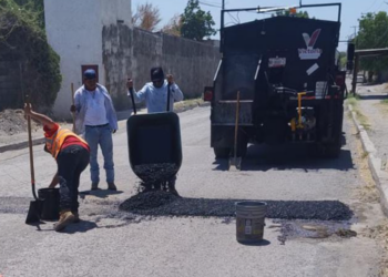Aceleran plan de bacheo en Victoria