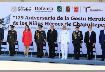 Conmemora Tamaulipas gesta heroica de los Niños Héroes de Chapultepec
