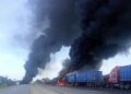 Choque por alcance provocó incendio de tráileres en carretera Tampico-Mante
