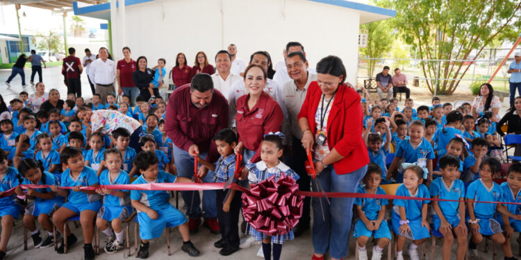 Carmen Lilia invierte 4.2 mdp en obras para mejorar escuelas de Nuevo Laredo