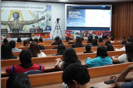 Dictan en la UAT conferencia sobre estrategias de paz en entornos universitarios